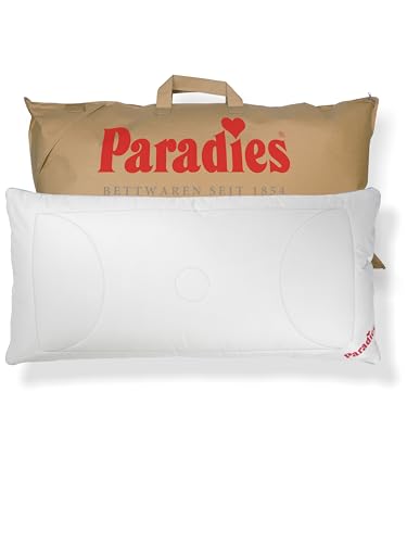 PARADIES Kopfkissen 40x80 2er Set mit versteppter Außenhülle und Reißverschluss - Softy Top Duett Plus Bio Kissen 40x80 cm - 2er Pack von PARADIES