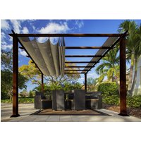 PARAGON OUTDOOR Pavillon »Florida«, quadratisch, BxT: 350 x 350 cm - braun von PARAGON OUTDOOR