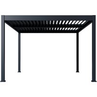 PARAGON OUTDOOR Pergola »Grand Tuscan«, BxHxT: 433 x 256 x 370 cm, Aluminium - grau von PARAGON OUTDOOR