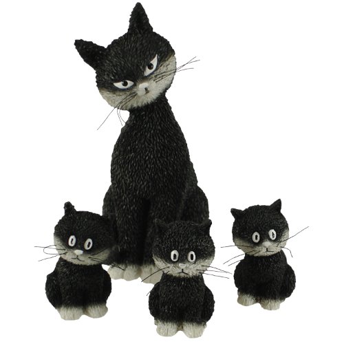 Parastone Dubout Cats Collection DUB22 Dekofiguren-Set mit drei Kätzchen, sitzend, 4-teilig von PARASTONE CAT COLLECTION