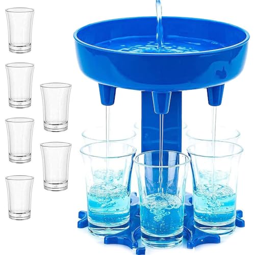 PARENCE - Set aus Glas-Spender mit 6 Gläsern – perfekt für alle Feiern von PARENCE