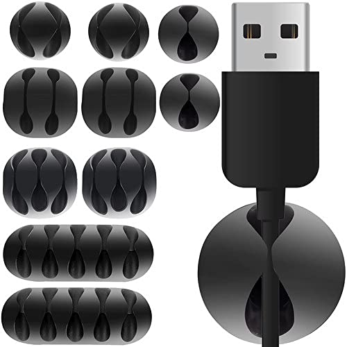 PARENCE - Set mit 10 Kabel-Organizern mit selbstklebenden Clips - Schluss mit Kabelsalat PARENCE - Set mit 10 Kabel-Organizern mit selbstklebenden Clips - Schluss mit Kabelsalat von PARENCE