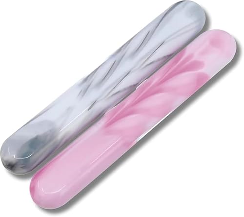 PARENCE - Set mit 2 Zahnbürstenetuis - kompakt, hygienisch und langlebig, perfekt für Reisen und den Alltag, Noir Et Rose von PARENCE