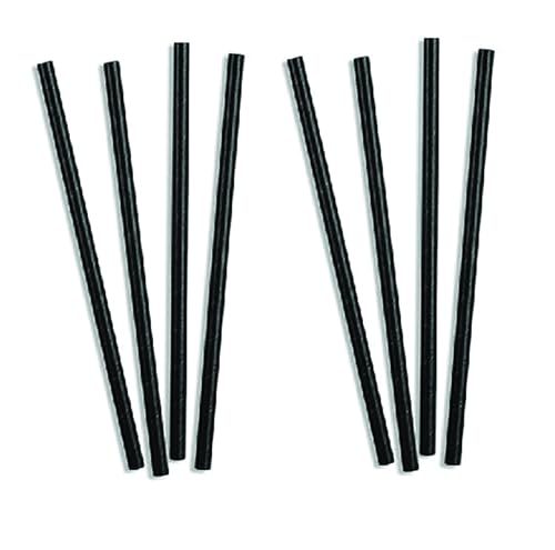 PARENCE - Set mit 25 Strohhalmen aus schwarzem Karton - Eleganz und Respekt für die Umwelt - recycelbar, Noir von PARENCE