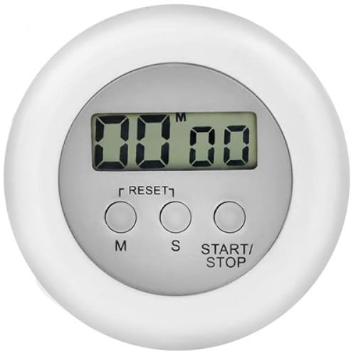 PARENCE. - Elektronischer Küchentimer mit Magnet. - Countdown/Kochkontrolle/Alarm/verstellbare Rückseite/Zeitmanagementwerkzeug/Batterie im Lieferumfang enthalten von PARENCE