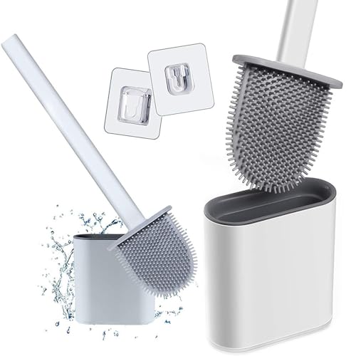 PARENCE.- Flache Silikon-WC-Bürste - Toiletten- oder Badreinigung - Wand- oder Bodenbehang - Anti-Tropf, antibakteriell PARENCE.- Flache Silikon-WC-Bürste - Toiletten- oder Badreinigung - Wand- oder Bodenbehang - Anti-Tropf, antibakteriell von PARENCE