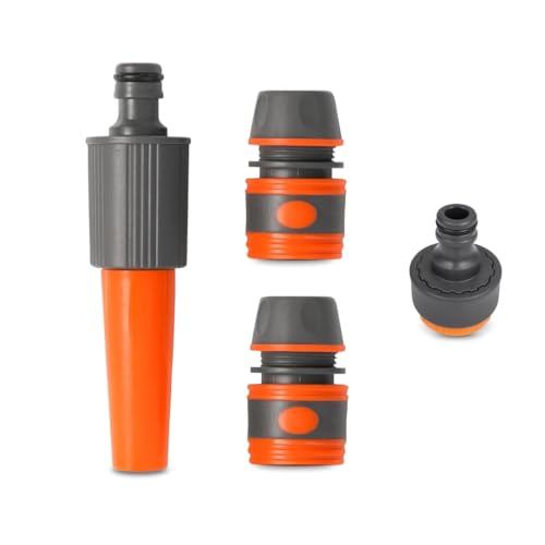 PARENCE. - Gartensprüher-Set mit Schlauchanschlüssen 1/2 Zoll – manueller Sprinkler + Universaldüsen – 4-teiliges Set mit Reduzierstück – kompatibel mit Standard-Wasserhahn – einfache und schnelle PARENCE. - Gartensprüher-Set mit Schlauchanschlüssen 1/2 Zoll – manueller Sprinkler + Universaldüsen – 4-teiliges Set mit Reduzierstück – kompatibel mit Standard-Wasserhahn – einfache und schnelle von PARENCE