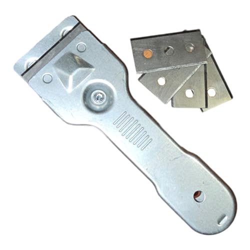 PARENCE.- Keramik-Tellerschaber mit 5 Klingen - Mehrzweck, Universal - Hartnäckiger Schmutz, Farbe, Versiegelung - 22,5 x 7,5 x 1,5 cm von PARENCE