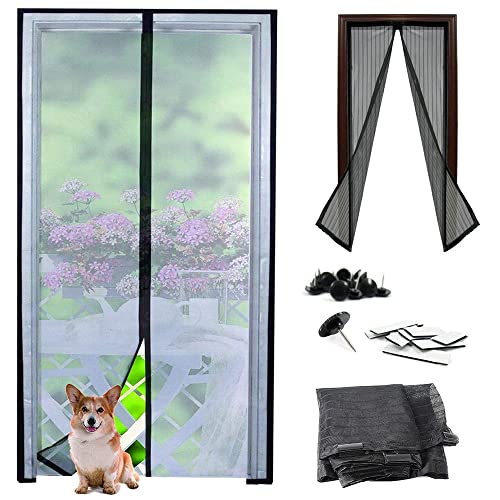 PARENCE.- Sehr feinmaschiges Türgitter - 210x100cm - Insektenschutz, optimale Luftzirkulation - 4-Elemente-Kit (siehe Beschreibung) von PARENCE