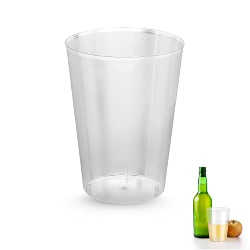 PARENCE.- Set mit 10 Mehrwegbechern 500 ml – BPA-freie PP Hartbecher | Langlebige große Linsen | wiederverwendbar, waschbar, Urlaubsfreundlich, Getränke, Apfelwein, Bier von PARENCE