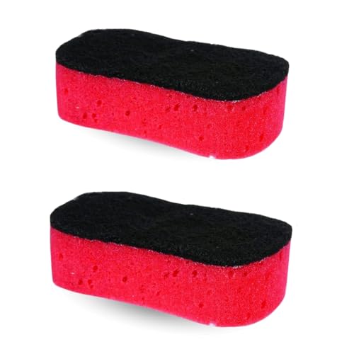 PARENCE.- Set mit 2 Spezial-Reinigungsschwämmen für Grill und Backofen - Ofen- und Grillscheuerschwämme - Alle Arten der Reinigung - 2 Stück, Rouge Et Noir von PARENCE
