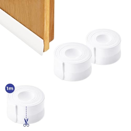 PARENCE.- Set mit 2 Türdichtungen – Türdichtung 100 x 3,5 cm, Wärmedämmung und Zugluftschutz, einfach zu montieren von PARENCE