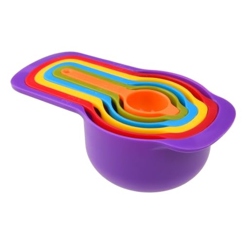 PARENCE.- Set mit 6 farbigen Messbechern und Löffeln – präzise Maße von 7,5 ml bis 250 ml – Stapelbare Küchenlöffel für Gebäck, Kochen, Kaffee, Tee, Gewürze PARENCE.- Set mit 6 farbigen Messbechern und Löffeln – präzise Maße von 7,5 ml bis 250 ml – Stapelbare Küchenlöffel für Gebäck, Kochen, Kaffee, Tee, Gewürze von PARENCE