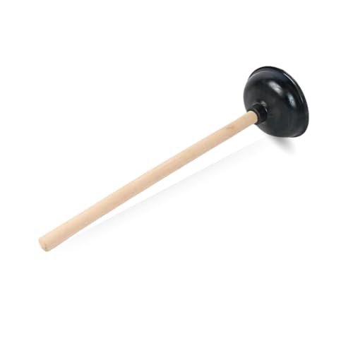 PARENCE.- Toiletten-Saugnapf zur Verstopfungsreinigung - Effektiv und langlebig mit Naturholzgriff, ideal zum Reinigen von verstopften Toiletten und Rohren von PARENCE
