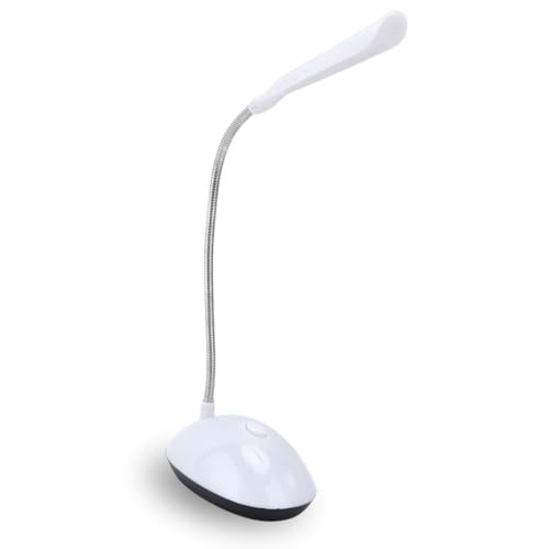 Parence.- LED-Schreibtischleuchte mit verstellbarem Arm - batteriebetrieben - ideales Licht für Studenten, Bett und Büro von PARENCE