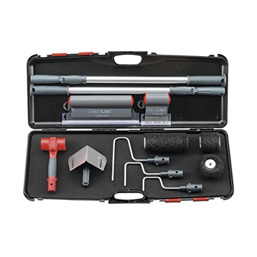 PARFAIT Finishing Set - Wandverputz-Set, Schwarz und Rot, 35 cm x 8 cm, Kunststoff und Metall, 80% Kunststoff, 20% Metall von L'outil parfait