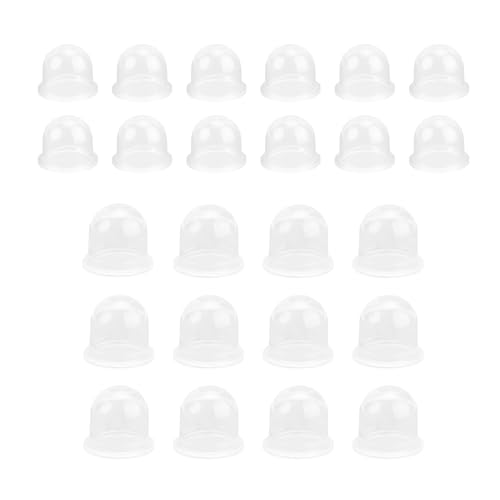 24 Stücke Primer Bulb Vergaseröl, PARFCO Pumpe Bulb Silikon, 19 mm und 22 mm Transparente Zündkapsel, Vergaser Primerkolben für Heckenscheren, Kettensägen, Benzingebläse und Freischneider von PARFCO