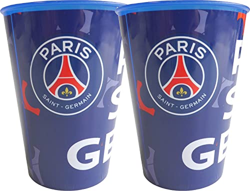 Paris Saint-Germain 2 x Becher PSG – wiederverwendbar – Offizielle Kollektion von PARIS SAINT-GERMAIN