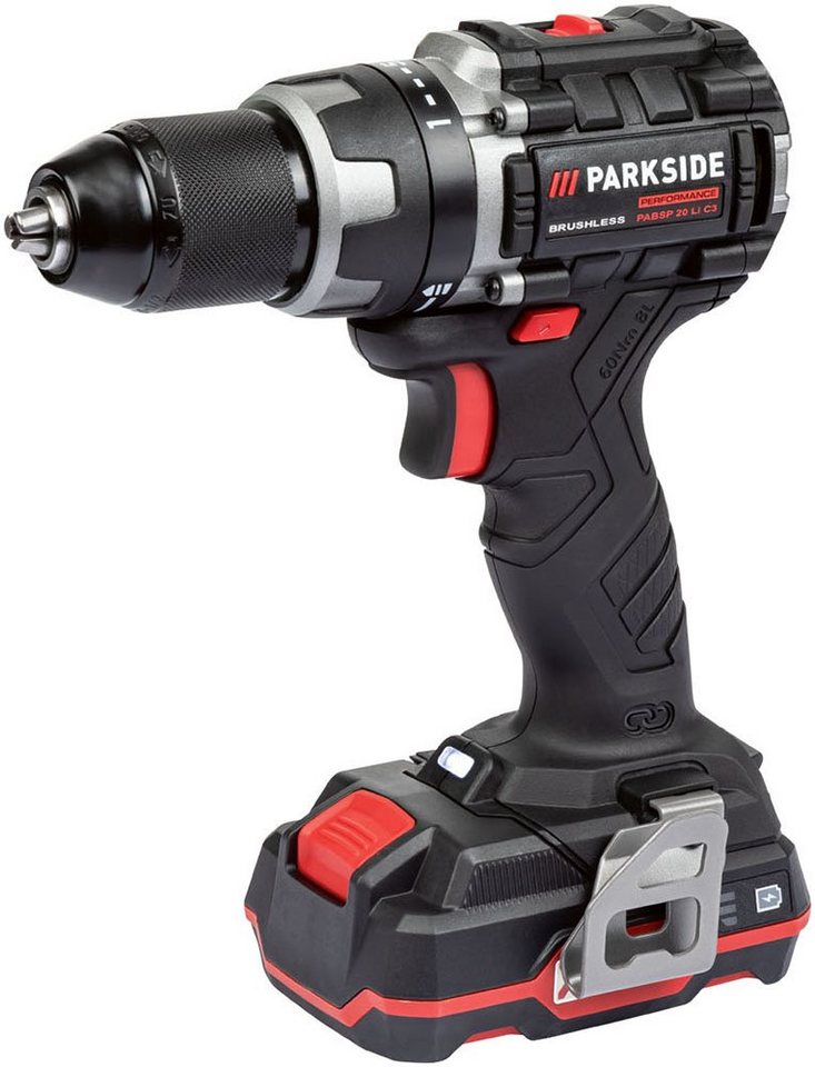 PARKSIDE PERFORMANCE® Akku-Bohrschrauber 20 V PABSP 20 Li C3, inkl. Akku (2Ah) und Ladegerät (2,4A) 1 Stück, 20 V, max. 2000,00 U/min von PARKSIDE PERFORMANCE®