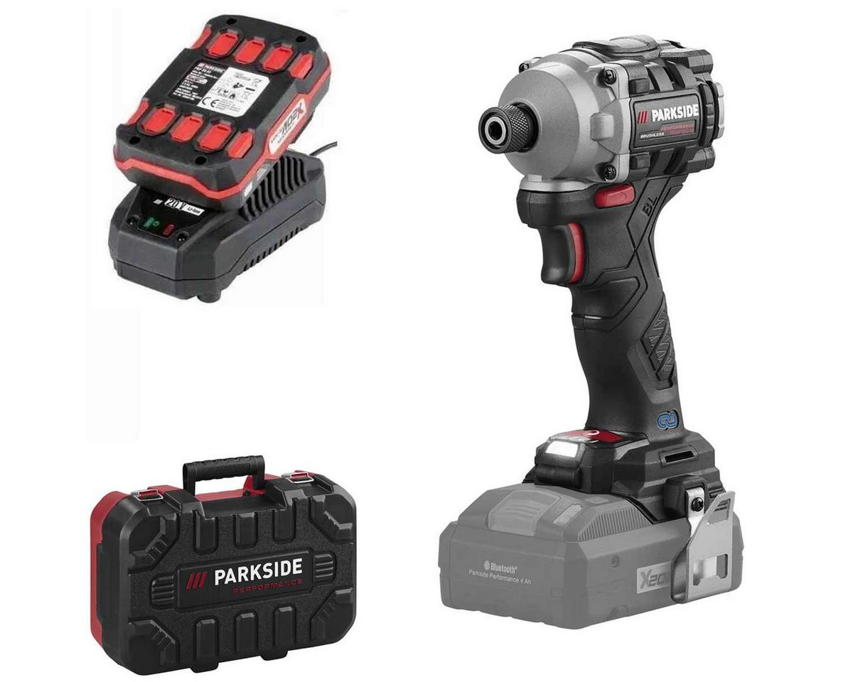 PARKSIDE PERFORMANCE® Akku-Drehschlagschrauber Akku-Drehschlagschrauber 1/4" PDSSAP 20-Li, Akku 2 Ah, Ladegerät von PARKSIDE PERFORMANCE®