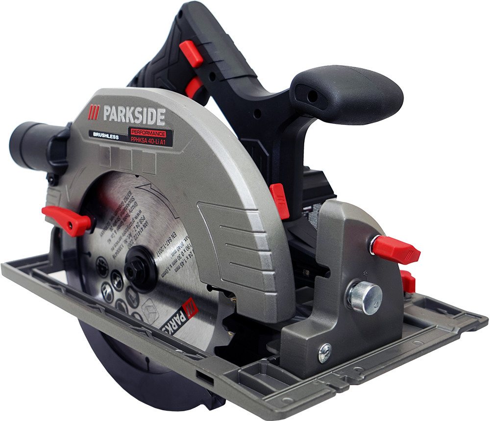 PARKSIDE PERFORMANCE® Akku-Handkreissäge 40V Akku Handkreissäge PPHKSA 40 (ohne Akkus), Bürstenloser Motor (Brushless Motor) / inkl. Transportkoffer von PARKSIDE PERFORMANCE®