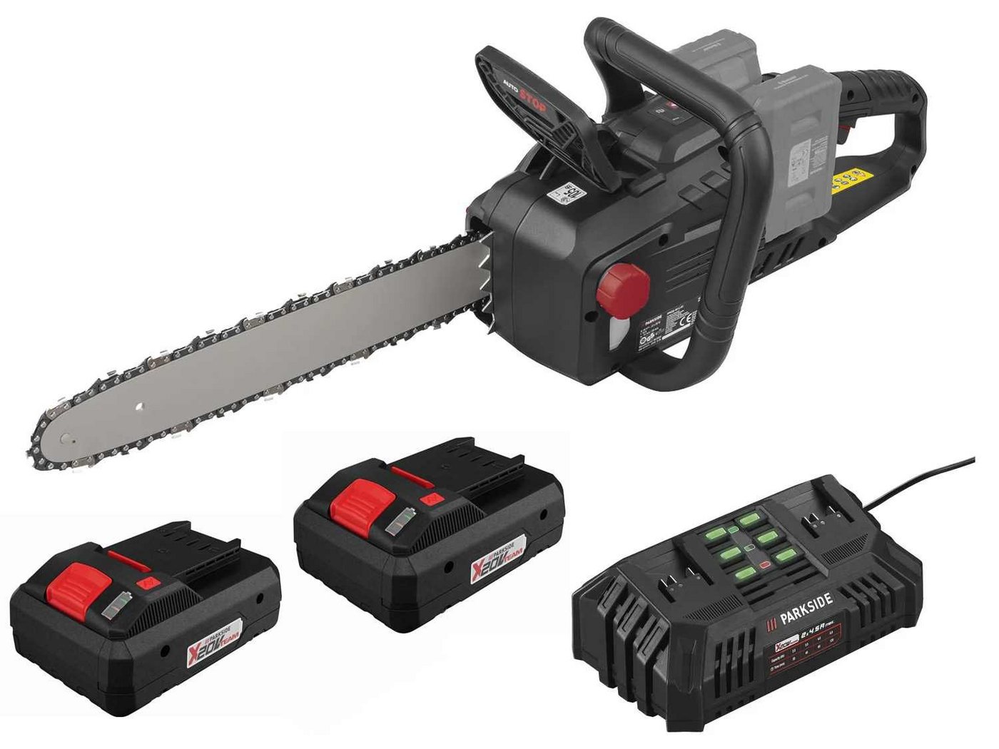 PARKSIDE PERFORMANCE® Akku-Kettensäge 40V Akku-Kettensäge PPKSA 40 Li + Smart Akku 4.0 Ah und Ladegerät von PARKSIDE PERFORMANCE®