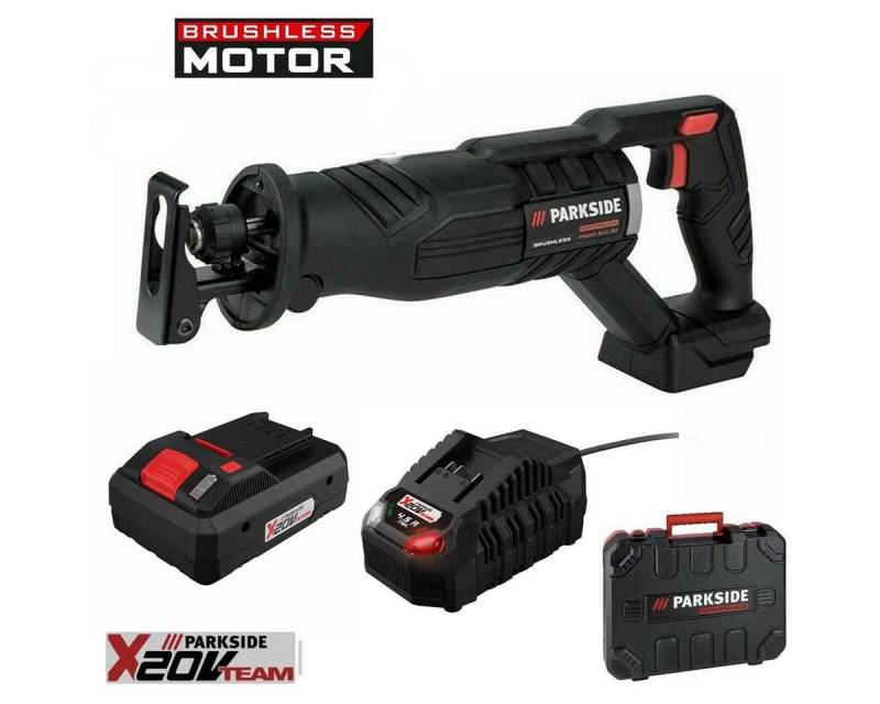 PARKSIDE PERFORMANCE® Akku-Säbelsäge Akku-Säbelsäge Brushless 20V PSSAP + Akku 4.0 Ah Schnelladegerät 4.5A von PARKSIDE PERFORMANCE®