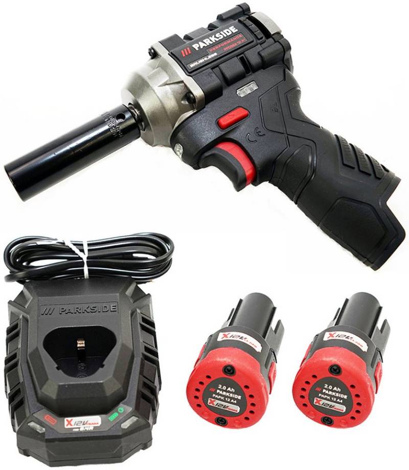 PARKSIDE PERFORMANCE® Akku-Schlagschrauber 12V ½" Akku Drehschlagschrauber PPDSSA 12 im Transportkoffer, 2700 U/min, 300 Nm von PARKSIDE PERFORMANCE®