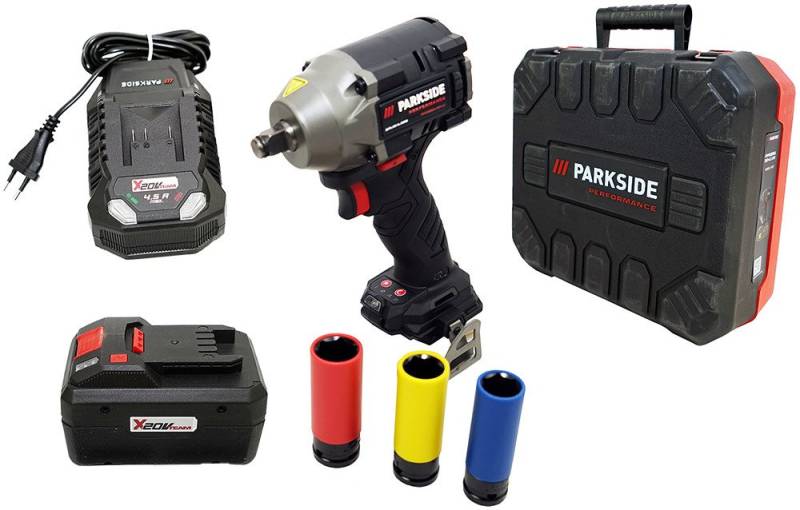 PARKSIDE PERFORMANCE® Akku-Schlagschrauber 20V Akku ½" Drehschlagschrauber 600Nm PPDSSA 20 + 8Ah Akku, 3000 U/min, 600 Nm, Max. Drehmoment: 600 Nm von PARKSIDE PERFORMANCE®