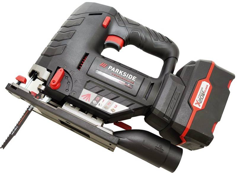 PARKSIDE PERFORMANCE® Akku-Stichsäge 20V Akku Stichsäge PPSTDA 20 (inkl. 4Ah Akku), Bürstenloser Motor (Brushless Motor) von PARKSIDE PERFORMANCE®