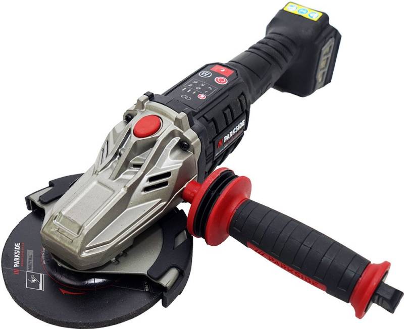 PARKSIDE PERFORMANCE® Akku-Winkelschleifer 20V Akku Flachkopf Winkelschleifer PPWSFA 20 (ohne Akku), Besonders schmale Bauweise von PARKSIDE PERFORMANCE®