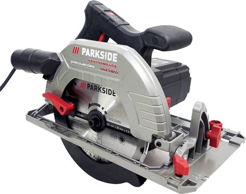 PARKSIDE PERFORMANCE® Handkreissäge Elektro Hand Kreissäge PPHKS 1800, Schnitttiefe und Schnittwinkel stufenlos einstellbar von PARKSIDE PERFORMANCE®