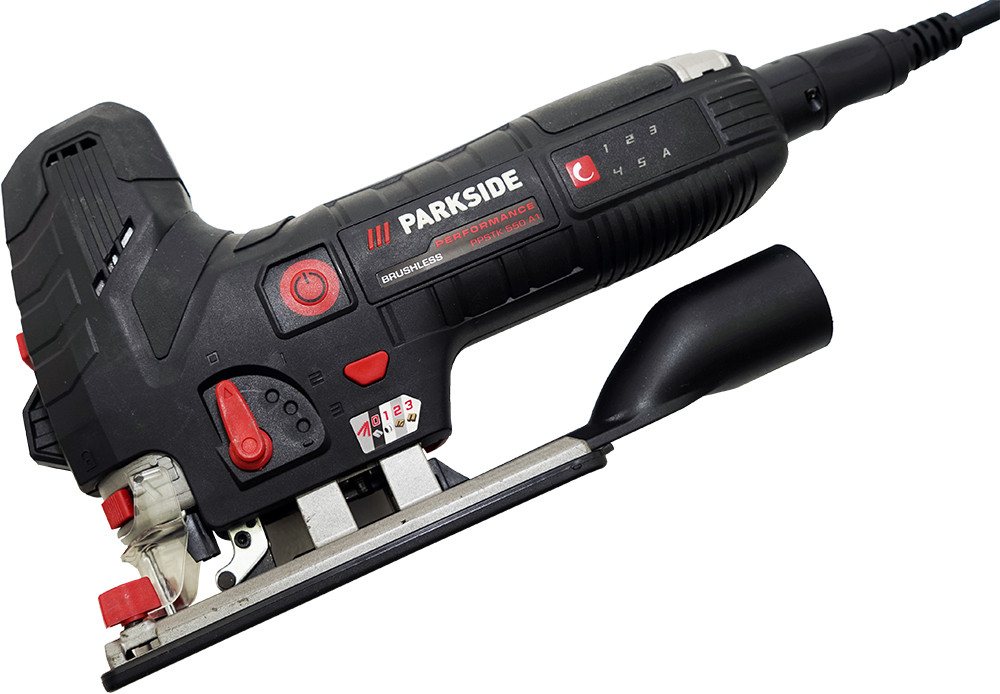 PARKSIDE PERFORMANCE® Pendelhubstichsäge elektrisch Elektrische Stichsäge PPSTK 550, Laserführung und LED-Arbeitslicht von PARKSIDE PERFORMANCE®