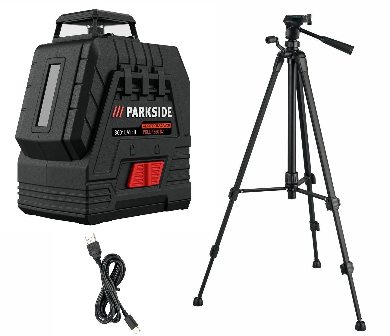 PARKSIDE PERFORMANCE® Rotationslaser Akku Rotationslaser Kreuzlinienlaser PKLLP 360 4 V 360 Grad von PARKSIDE PERFORMANCE®