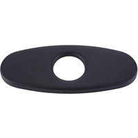 5,5-Zoll-Abdeckplatte aus Edelstahl für Spülbecken in Bad oder Küche (1- oder 3-Loch-Mischbatterien) (matt schwarz) von PARKSIDE