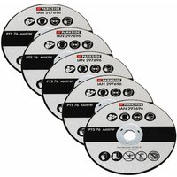 Parkside ® - 5 Trennscheiben aus Metall, passend für Parkside Winkelschleifer pwsa 12 Li A1 297696 von PARKSIDE
