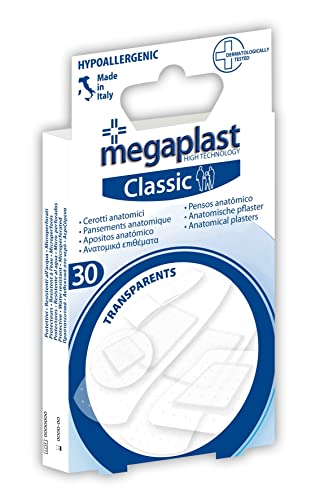 FORNOR MEGAPLAST 17829 KLASSISCHE TRANSPARENTE PFLASTER MEGAPLAST 30 Stück von PARODI & PARODI