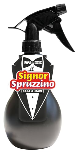 PARODI & PARODI Mr Spruzzino – Sprühflasche für Wasser und Reinigungsmittel Haus und Meer, Wasservernebler Reinigung Haus Garten Fenster – Sprühflasche leere Sprühflasche, nützliches Haushaltszubehör von PARODI & PARODI