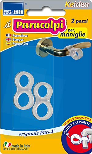Parodi & Parodi 2 Schutzfolien ideal für alle Türgriffe, Nestchen aus langem Kunststoff, Nestchen aus 100% Made in Italy, transparent von PARODI & PARODI