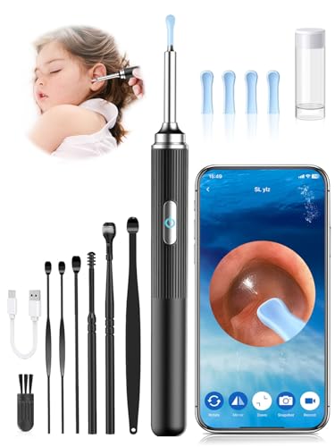 PARPAT Ohrenschmalz Entferner Ohrenreiniger Otoskop mit 1080P HD Kamera, IP67 Wasserdicht Ohrenspiegel 360°Weitwinkel 6 LEDs Otoskop mit Licht, Ohrenschmalz-Entfernungsset für iPhone, iPad PARPAT Ohrenschmalz Entferner Ohrenreiniger Otoskop mit 1080P HD Kamera, IP67 Wasserdicht Ohrenspiegel 360°Weitwinkel 6 LEDs Otoskop mit Licht, Ohrenschmalz-Entfernungsset für iPhone, iPad von PARPAT