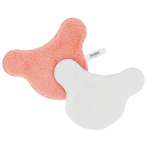 PARSA Beauty Nature Kids Mikrofaser Pads in Koala Form aus recycelter Oeko-TEX® Mikrofaser (2 Stück Rosa) – Microfaser Gesichtsreinigung Pad für Kinder zur sanften Reinigung nur mit Wasser von PARSA Beauty