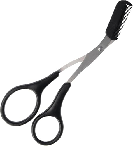PARSA Beauty Augenbrauenschere mit abnehmbarem Kamm – Augenbrauenschere zum Trimmen & Formen, Präzisionsschere für gepflegte Augenbrauen, Schneiden & Stylen zuhause, leicht & handlich von PARSA BEAUTY
