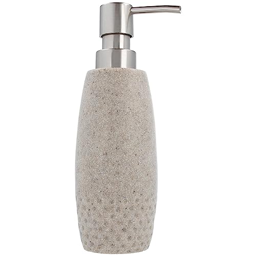 PARSA Beauty Seifenspender (Stone) – Dekorativer Soap Dispenser für stilvolle Handhygiene – Dispenser für Flüssigseife und Spülmittel – Seifenspender modern für zu Hause von PARSA Beauty