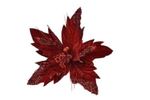 PARTENOPE M.91016 Blume Stiel kurz rot, Siehe Foto, Einheitsgröße von PARTENOPE