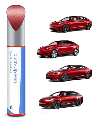 (PMMR/PPMR) Rot Tesla Lackstift -DIY Kratzer Reparatur mit Farbabstimmung für Model 3/Y/S/X von PARTS4EV