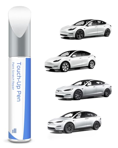 (PPSW) Pearl White Tesla Lackstift -DIY Kratzer Reparatur mit Farbabstimmung für Model 3/Y/S/X von PARTS4EV