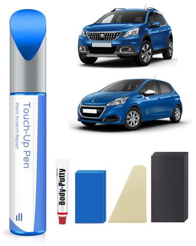 ESM Blue Vertigo Ausbesserungsfarbe Kit für Peugeot Exakte Übereinstimmung – Ausbesserung von Kratzern und Abplatzungen von PARTS4EV