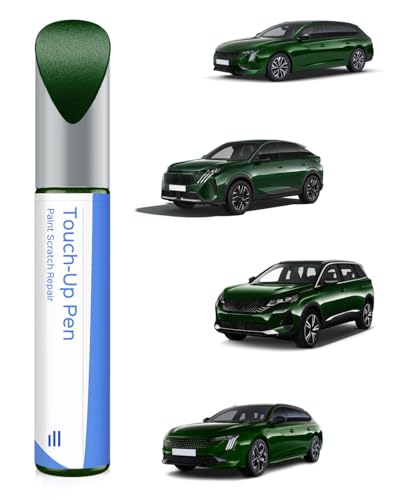 KJR Vert Olivine Nacre Metallic/Olivine Green Metallic Ausbesserungsfarbe für Peugeot Exakte Übereinstimmung – Ausbesserung von Kratzern und Abplatzungen von PARTS4EV