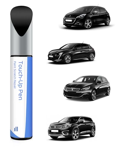 KTV Noir Perla Nera Ausbesserungsfarbe für Peugeot Exakte Übereinstimmung – Ausbesserung von Kratzern und Abplatzungen von PARTS4EV