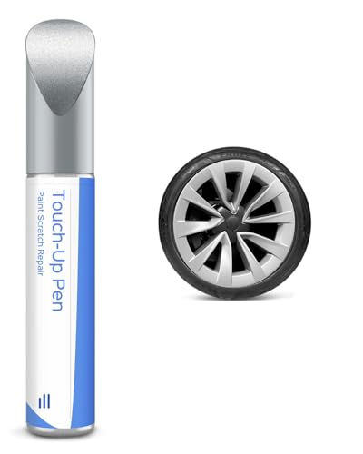 Nova Silber Tesla Felgen Lackstift- DIY Felgen Reparatur für 2024 Model 3 19 Zoll von PARTS4EV